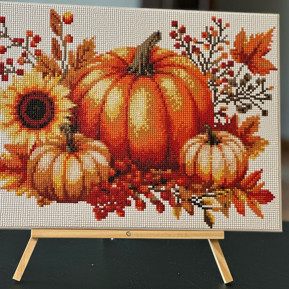 Autumn Pumpkin Diamond Art